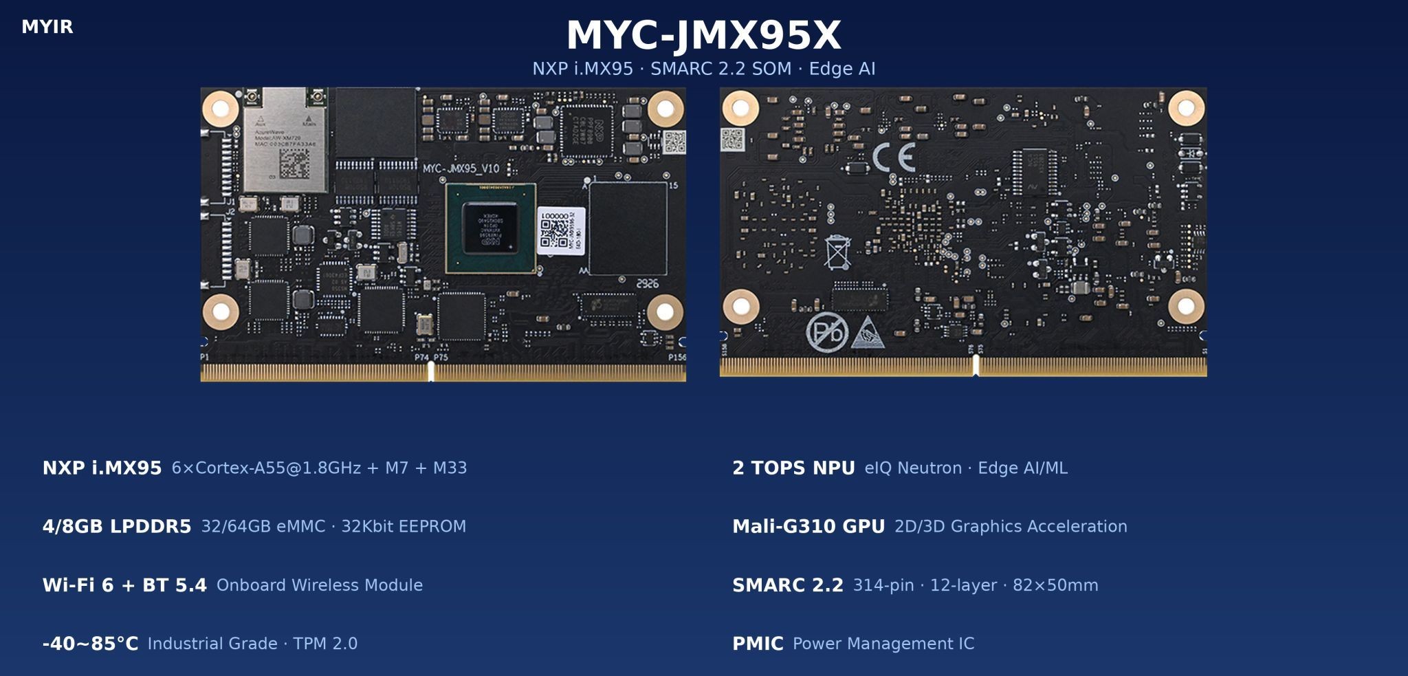 MYIR Electronics Limited MYC-JMX95X ile tanışın!
