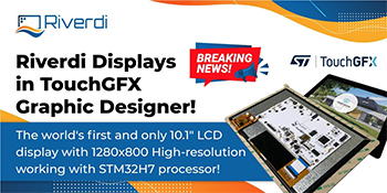Riverdi Displays Are Now In TouchGFX Designer!