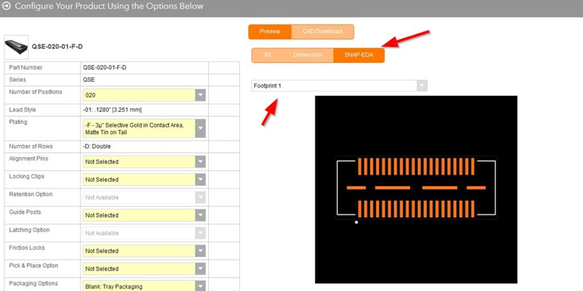 Samtec 3D Modeller