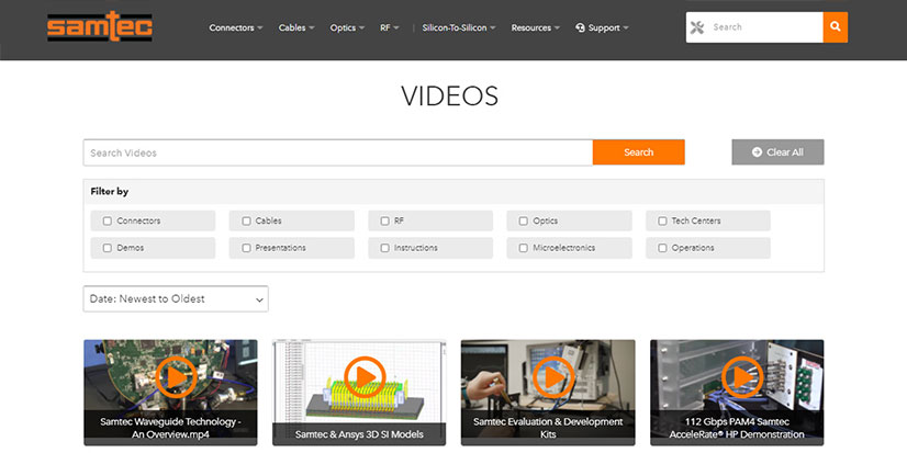 Here are the May 2021 Web Updates to Samtec.com
