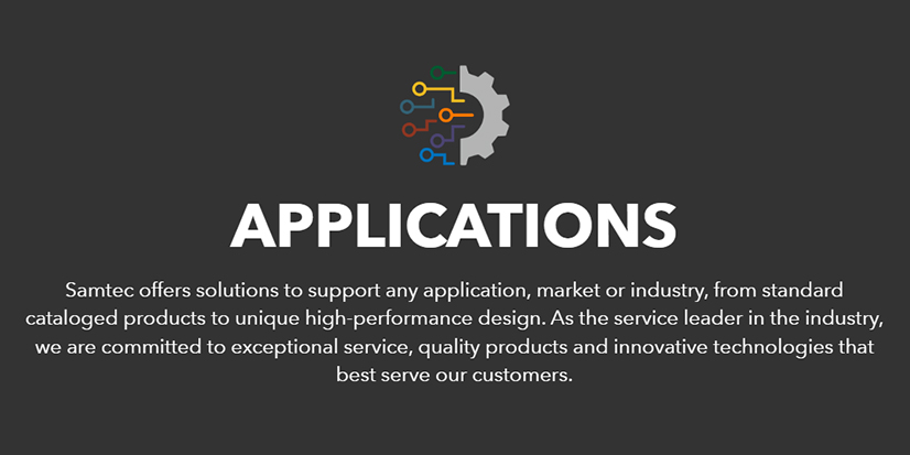 Samtec Applications Web Page